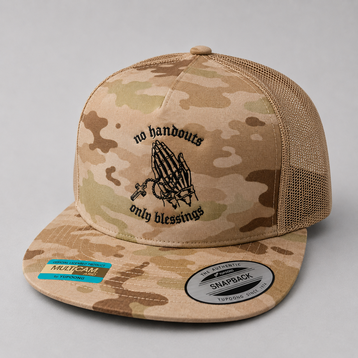 Praying Hands Snapback Hats - Various Colors