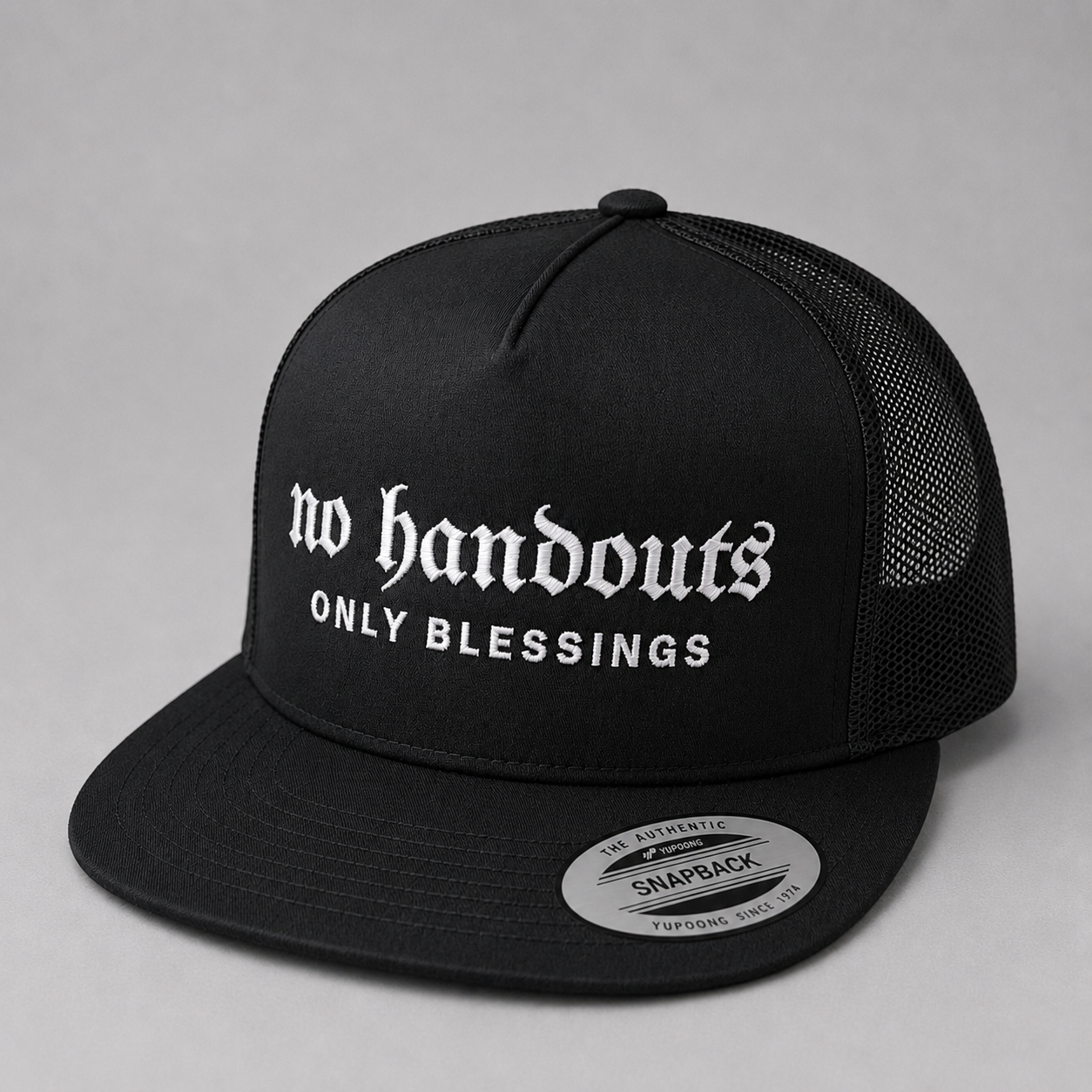 No Handouts Only Blessings Snapback Hat - Various Colors