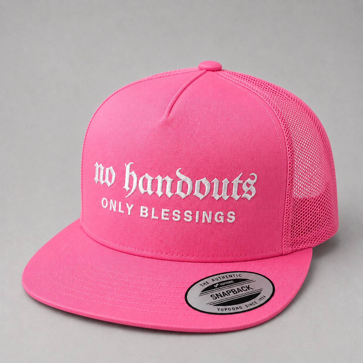No Handouts Only Blessings Snapback Hat - Various Colors