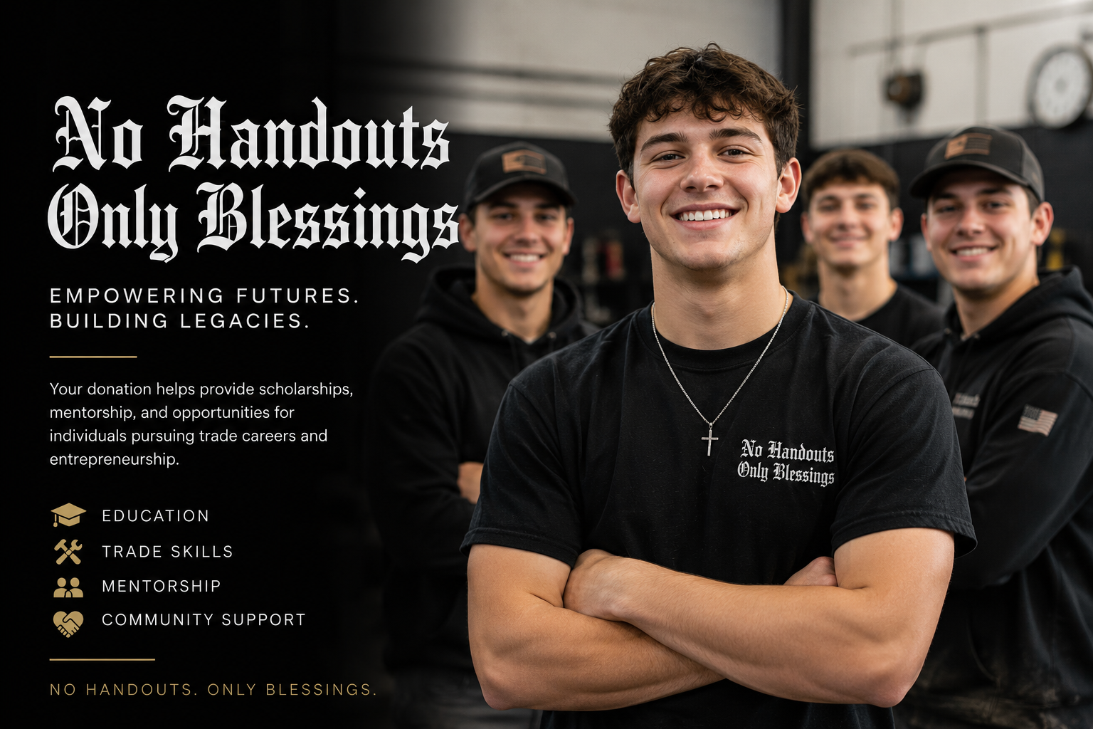 Donation to our Non Profit No Handouts Only Blessings